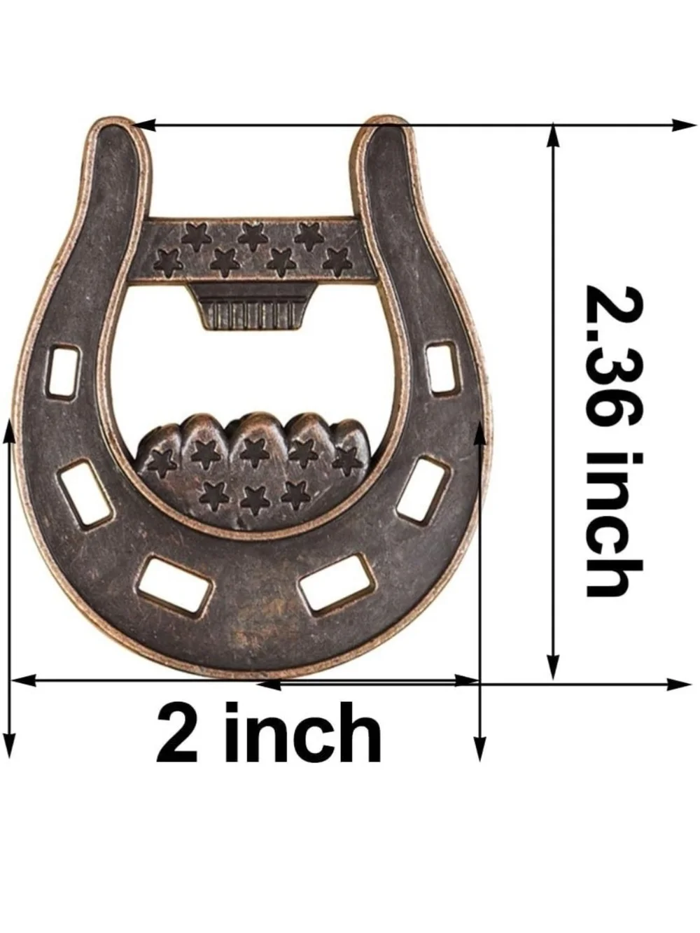 Rustic Horseshoe Favor with Kraft Tag - Set of 10